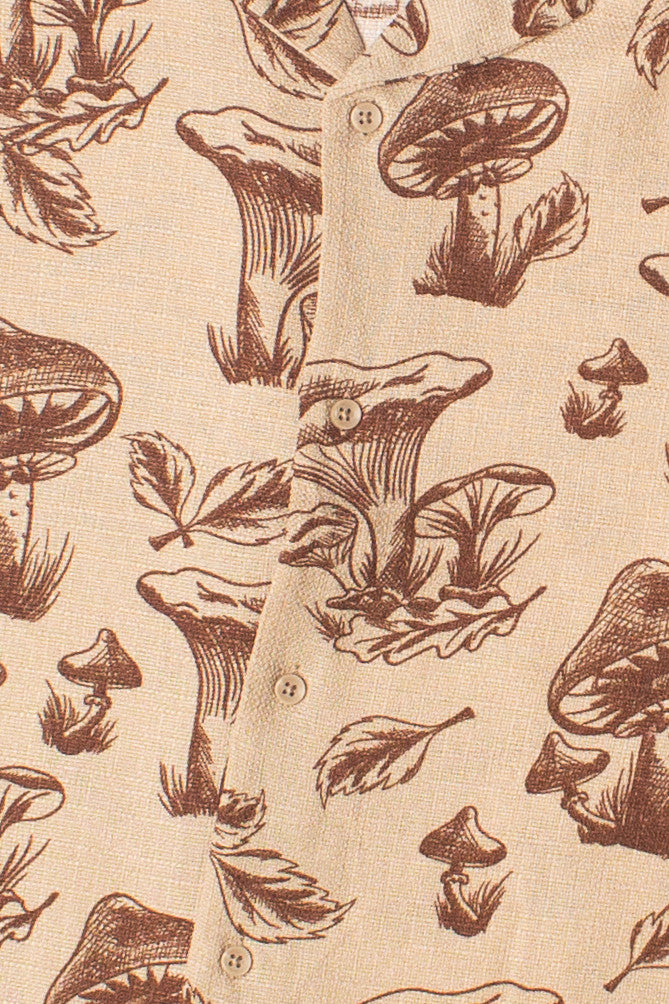 Mushroom Harvest Textured Button Up Shirt