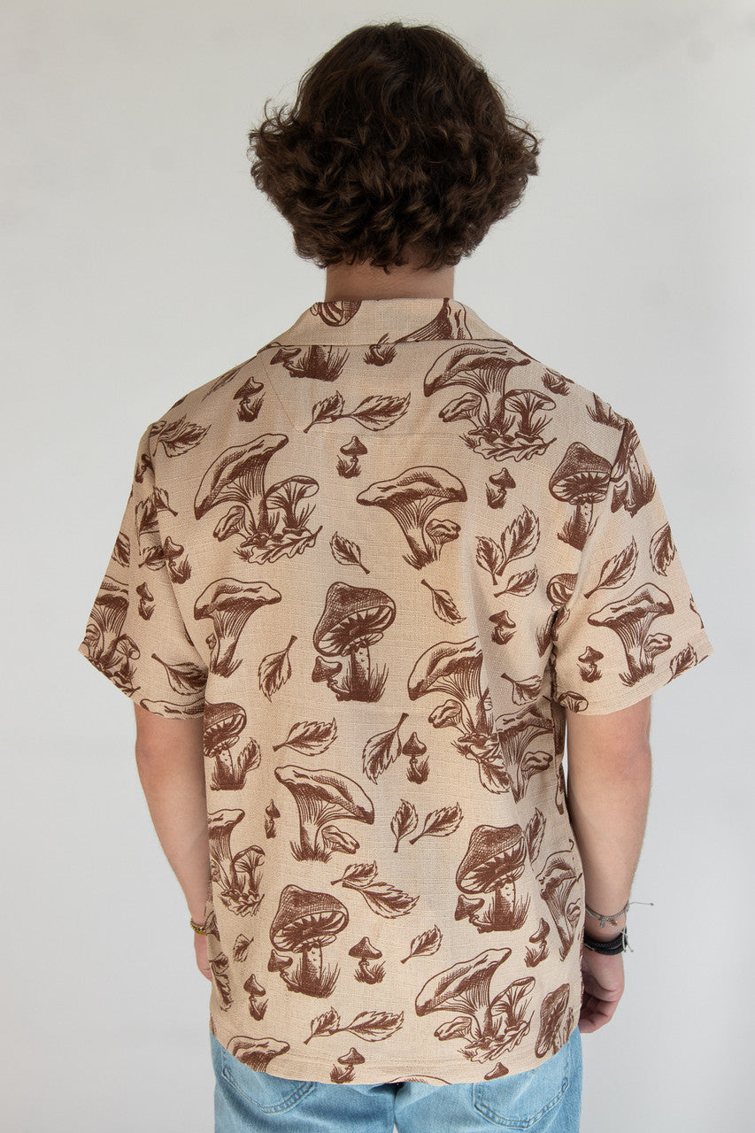 Mushroom Harvest Textured Button Up Shirt