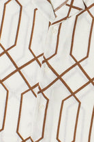 Modern Art Deco Button Up Shirt