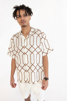 Geometric Button Up