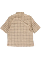 Grid Pattern Button Up Shirt