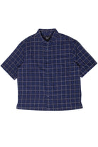 Grid Pattern Button Up Shirt