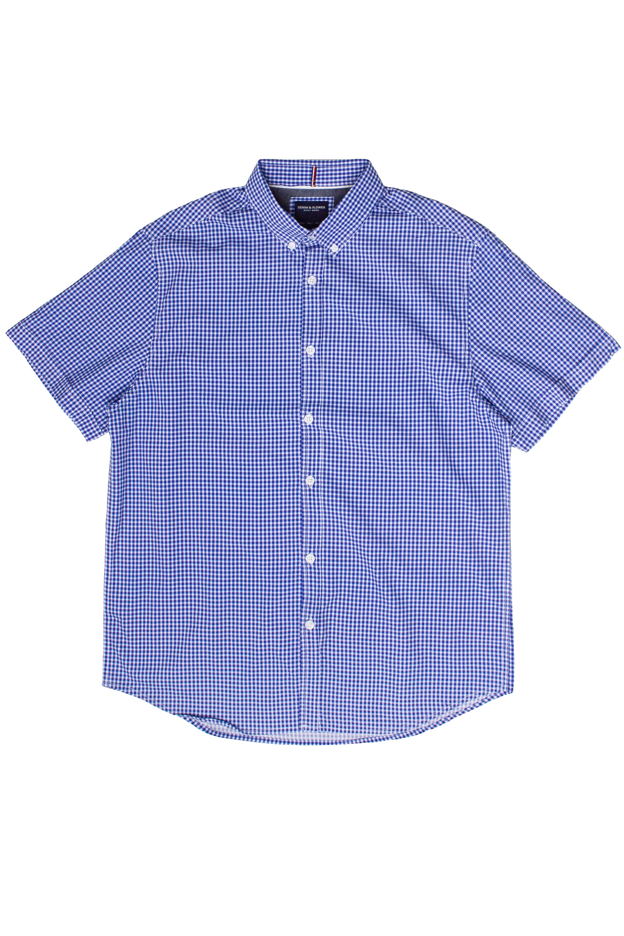 Mini Gingham Button Down Shirt