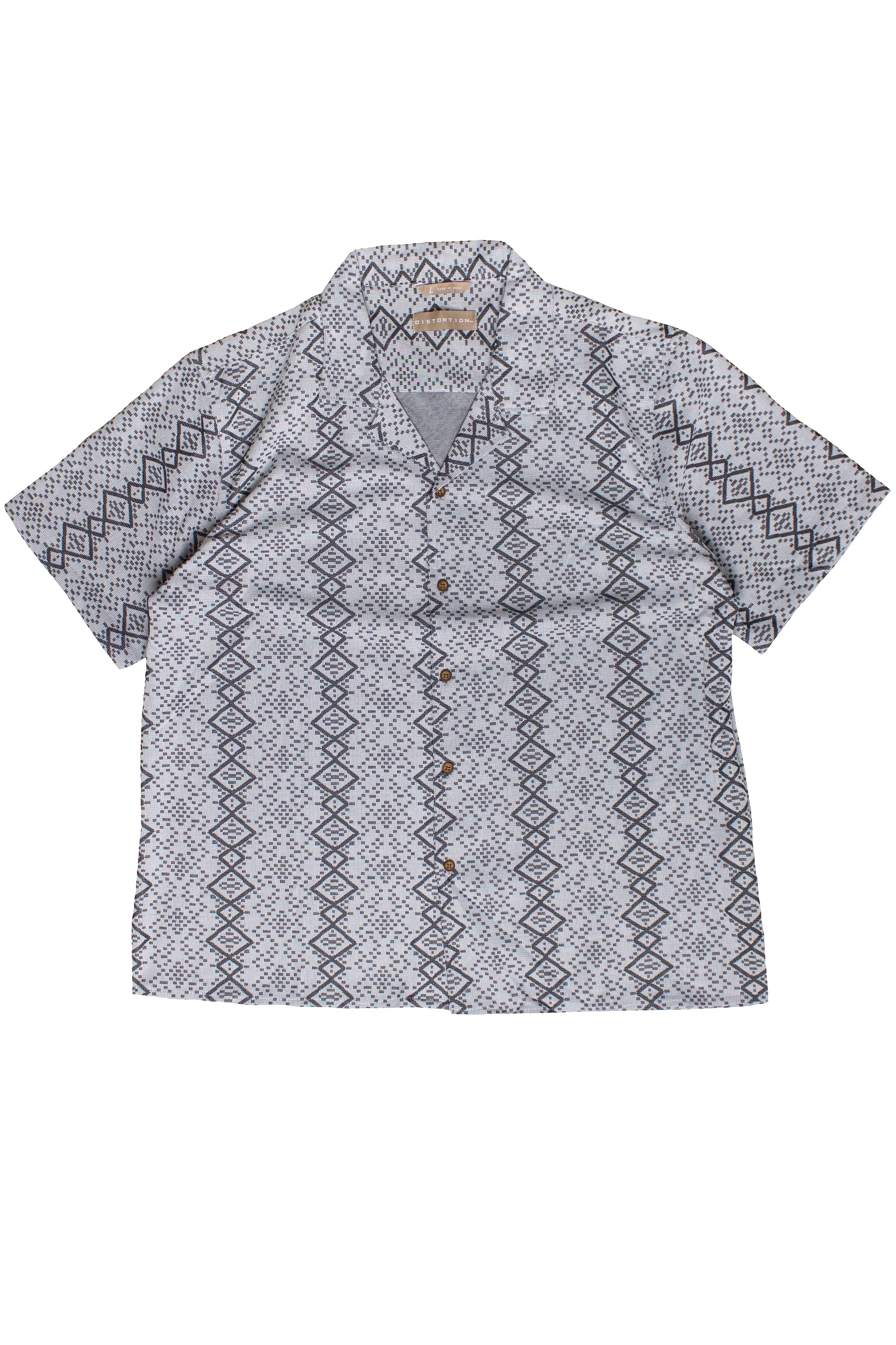 Pixel Diamonds Button Up Shirt