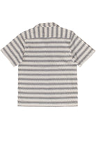 Woven Zig Zag Button Up Shirt - Black