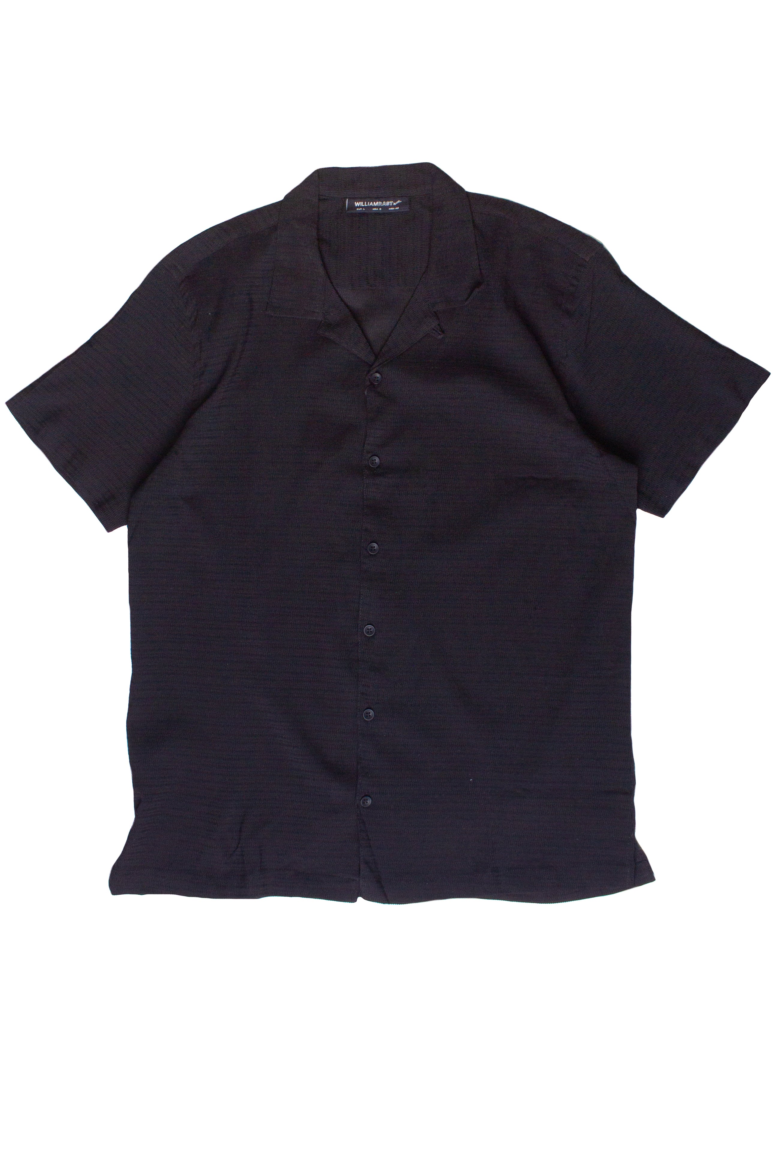 Stretch Textured Woven Button Up Shirt