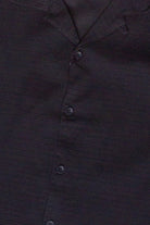 Stretch Textured Woven Button Up Shirt