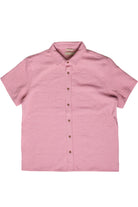 Textured Heavyweight Button Up Shirt - Pink