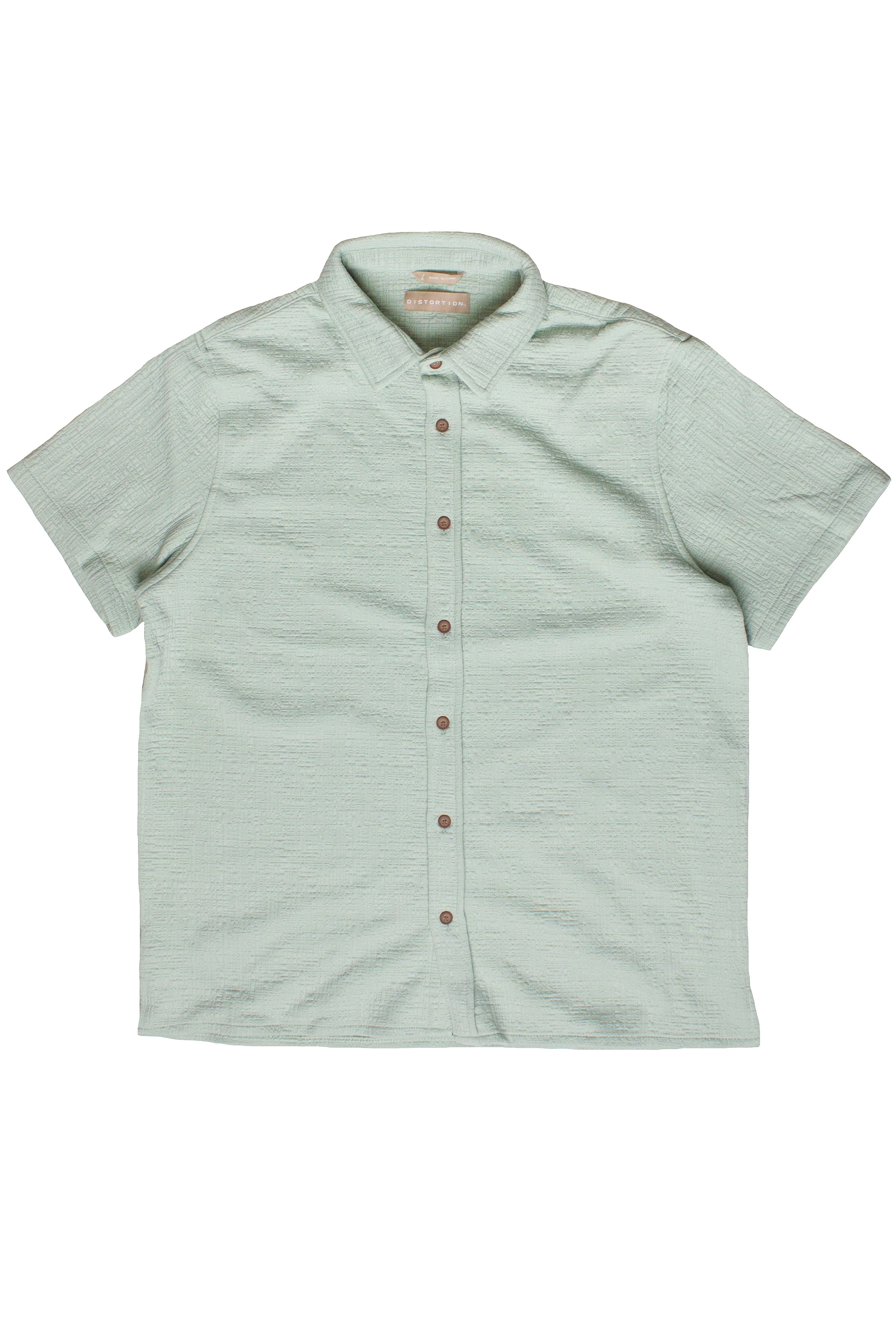 Textured Heavyweight Button Up Shirt - Sage