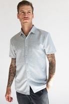 Heavyweight Knit Button Up Shirt