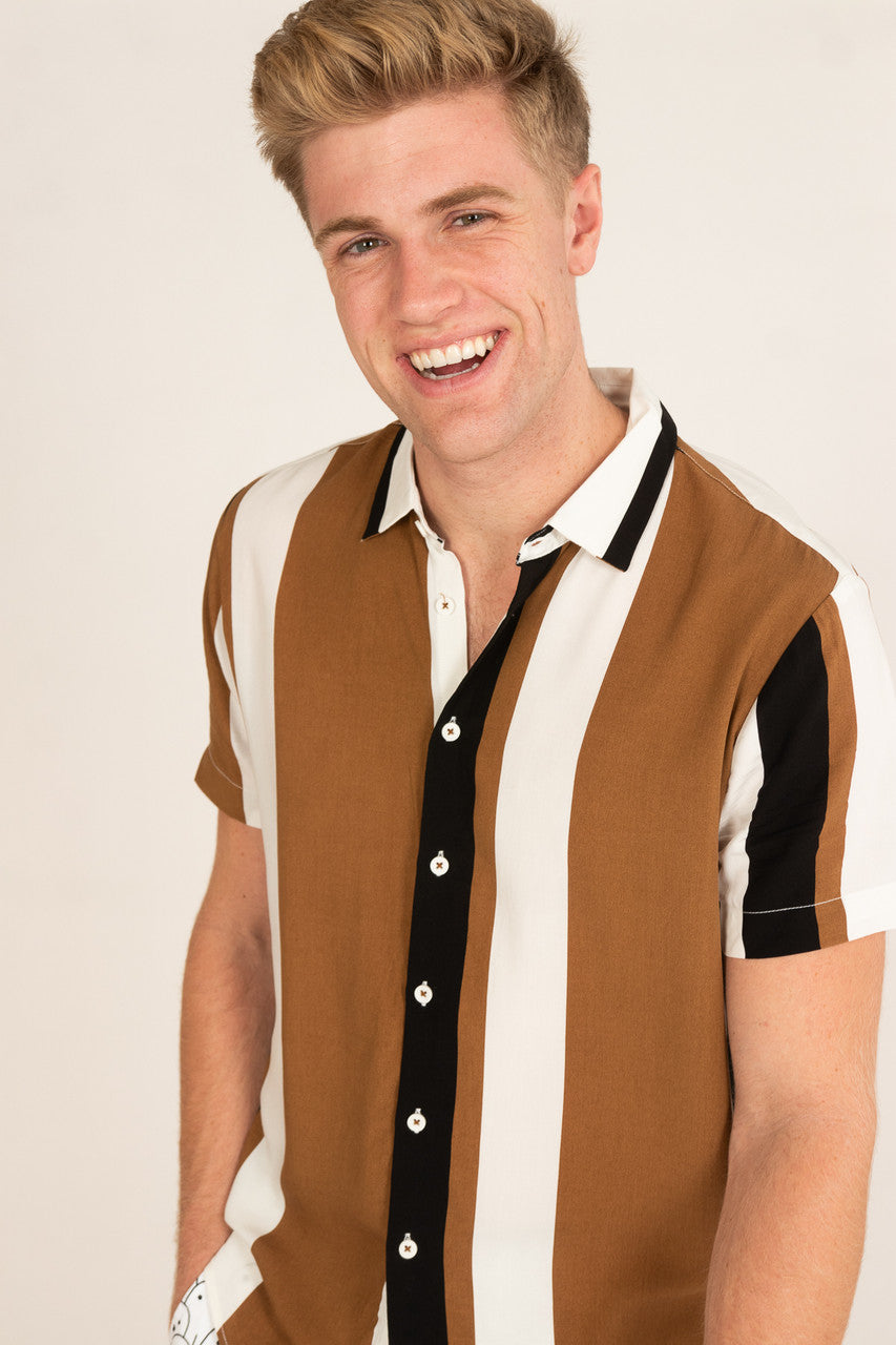 Tiger's Eye Button Up Shirt