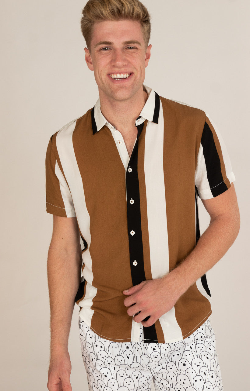 Tiger's Eye Button Up Shirt