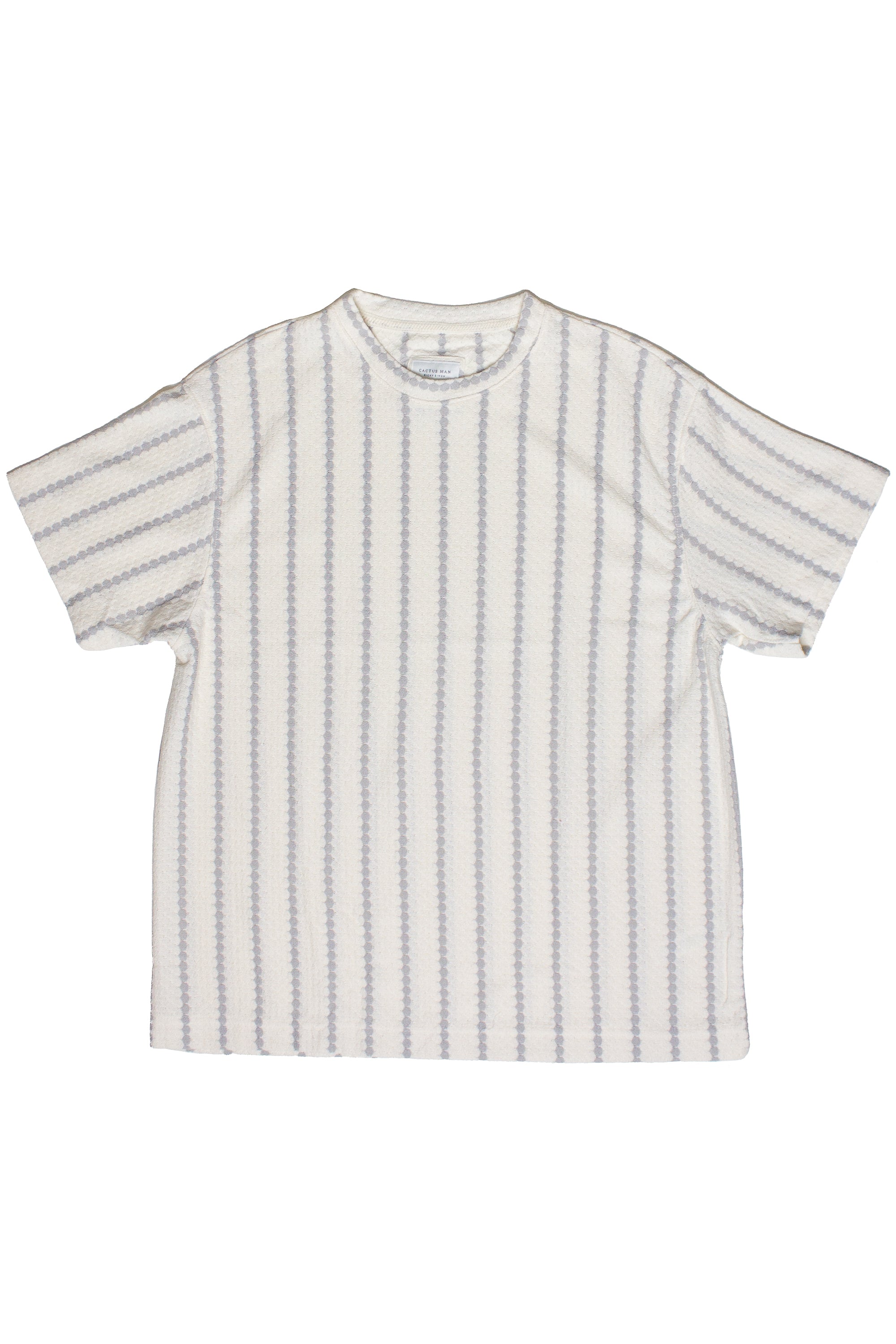 Thin Stripe Crochet Tee