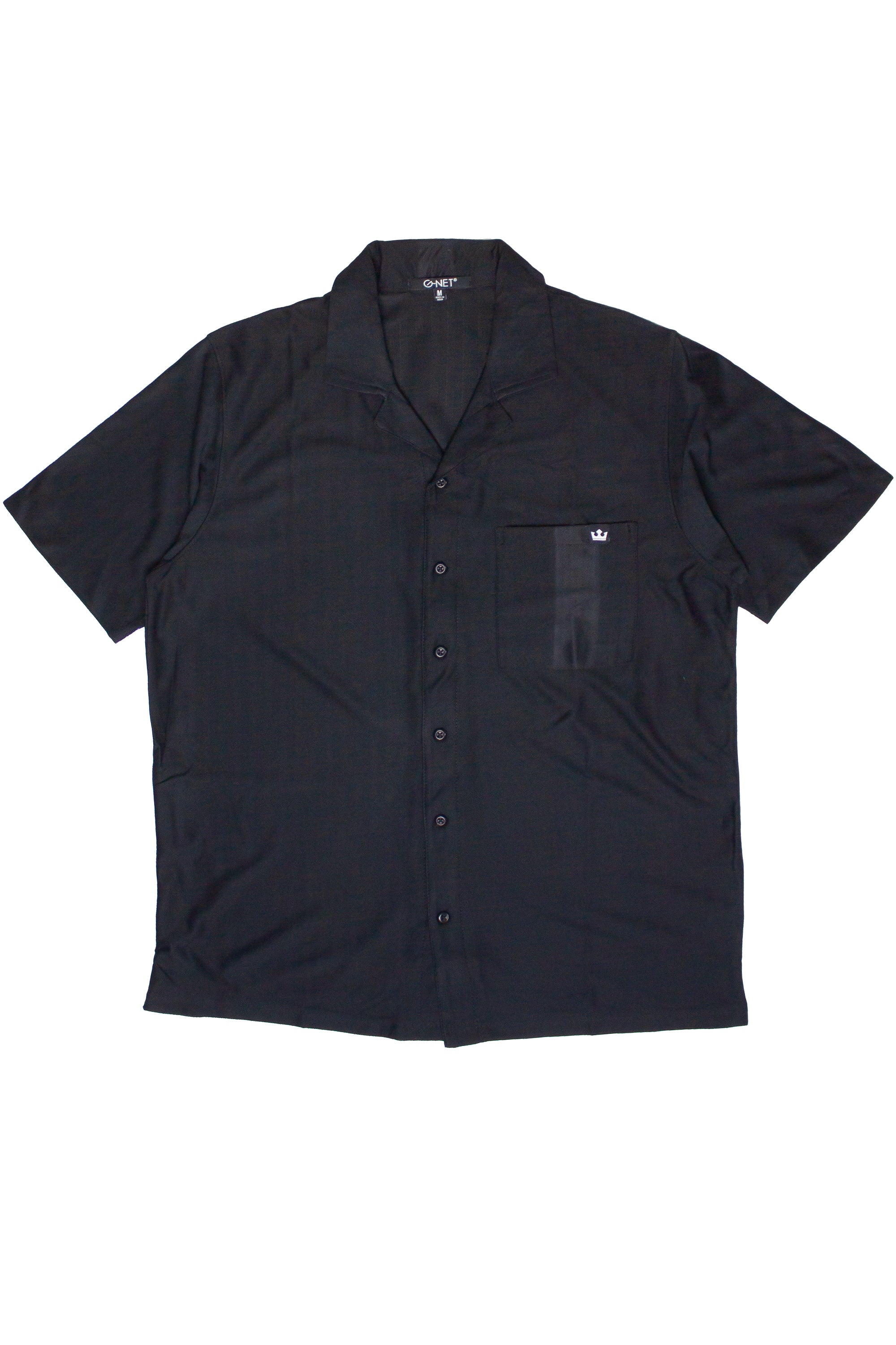Micro Herringbone Knit Button Up Shirt
