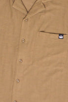 Micro Herringbone Knit Button Up Shirt