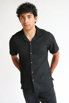 Lightweight Textured Button Up Shirt
