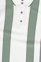 Striped Waffle Knit Polo