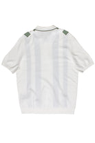 Striped Waffle Knit Polo