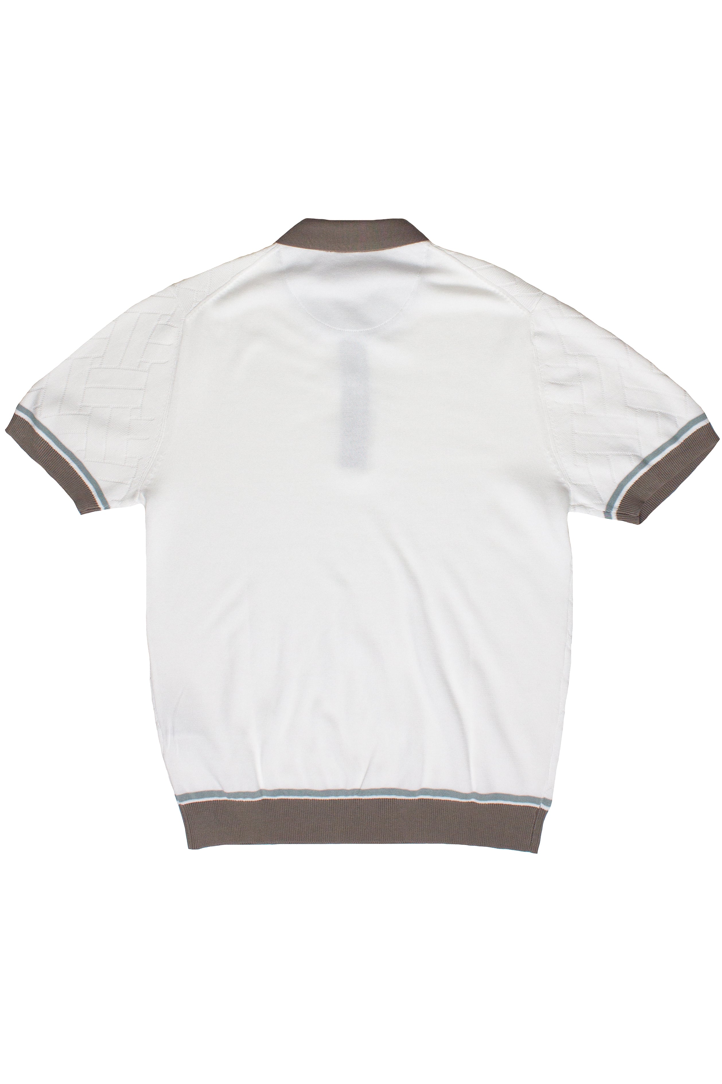 Basket Weave Knit Polo