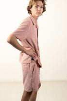 Blush Washed Corduroy Shorts