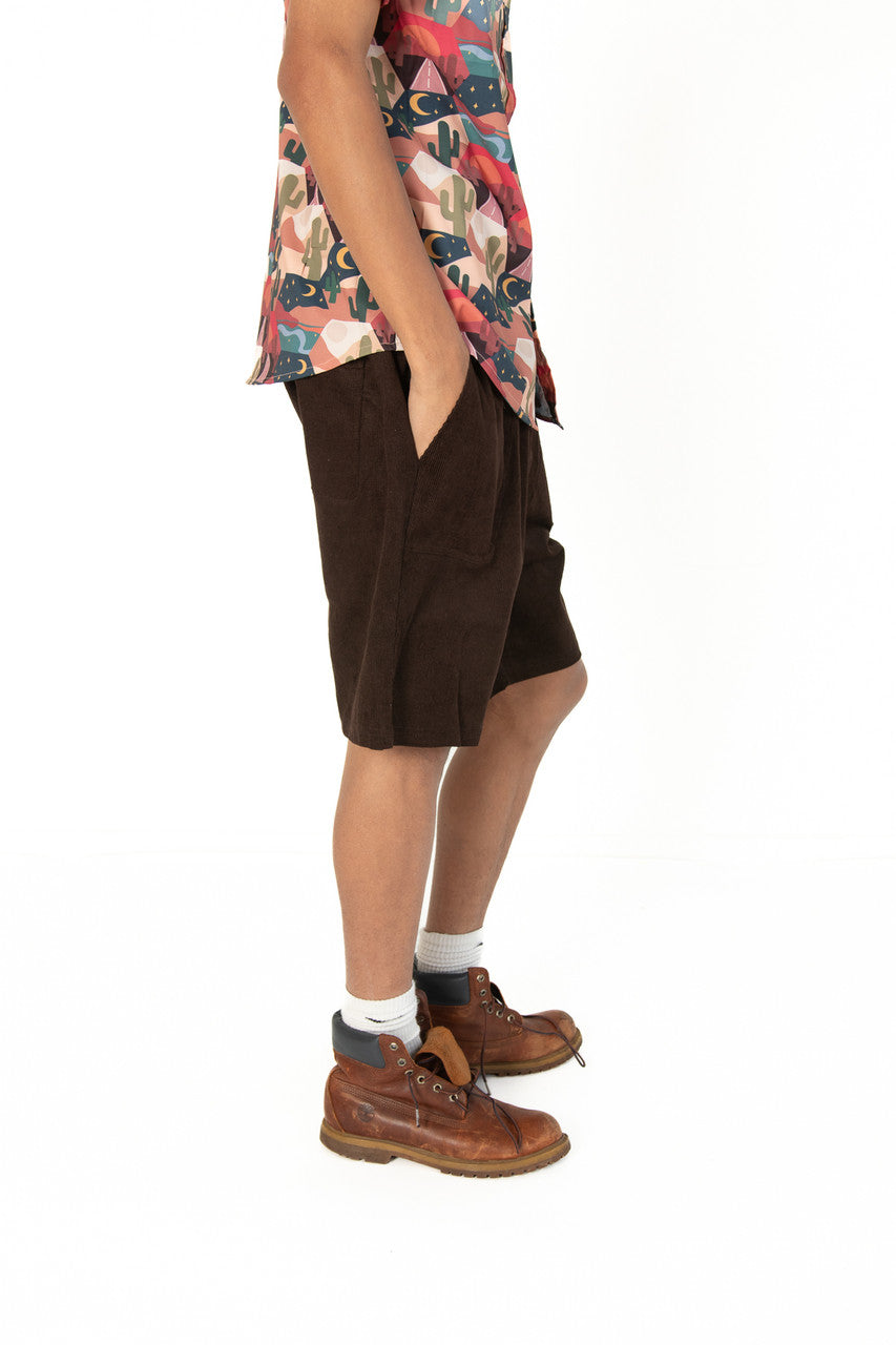 Coffee Cord Shorts