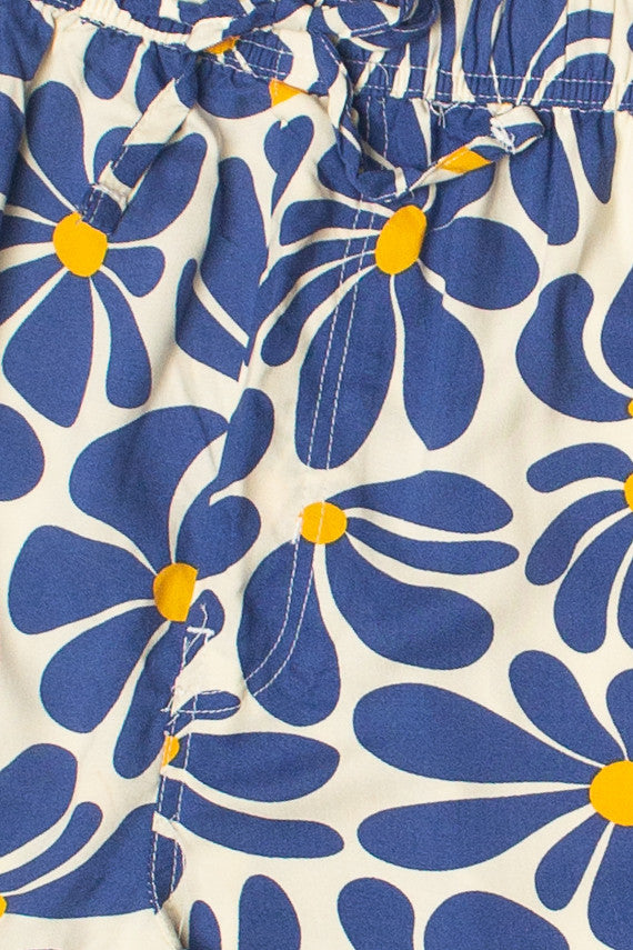 Cobalt Daisy Shorts