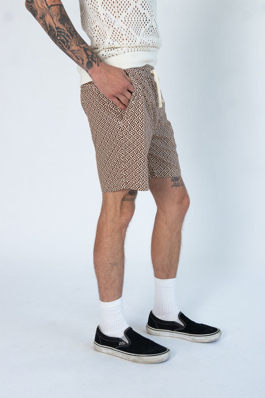 Arch Tile Patterned Shorts