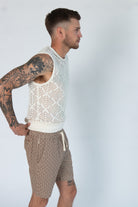 Arch Tile Patterned Shorts