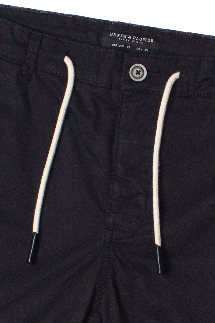 Twill Bermuda Drawstring Shorts