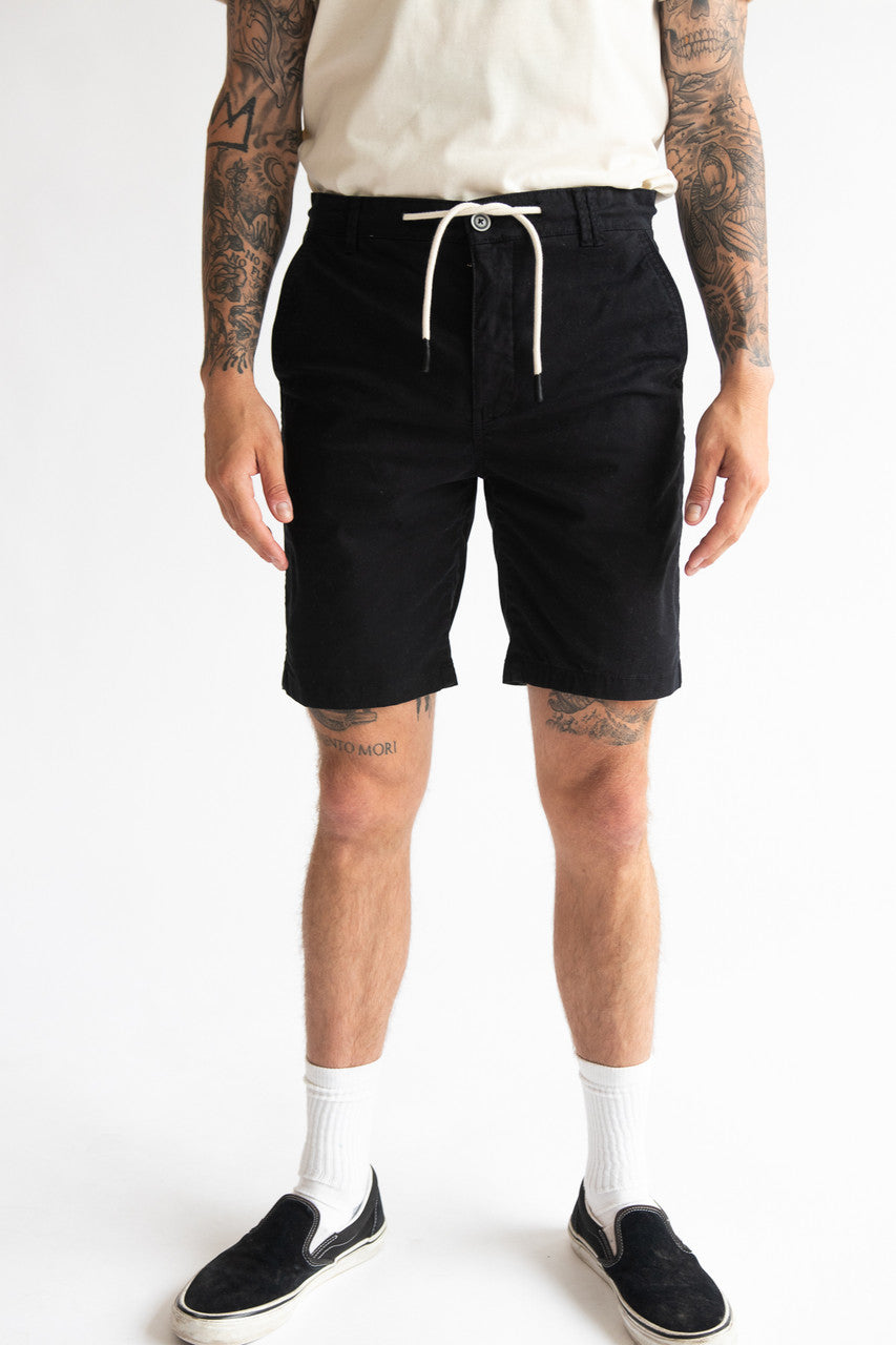 Twill Bermuda Drawstring Shorts