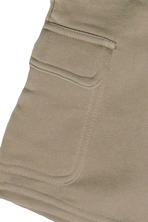 Fleece Cargo Sweatshorts - Army Green