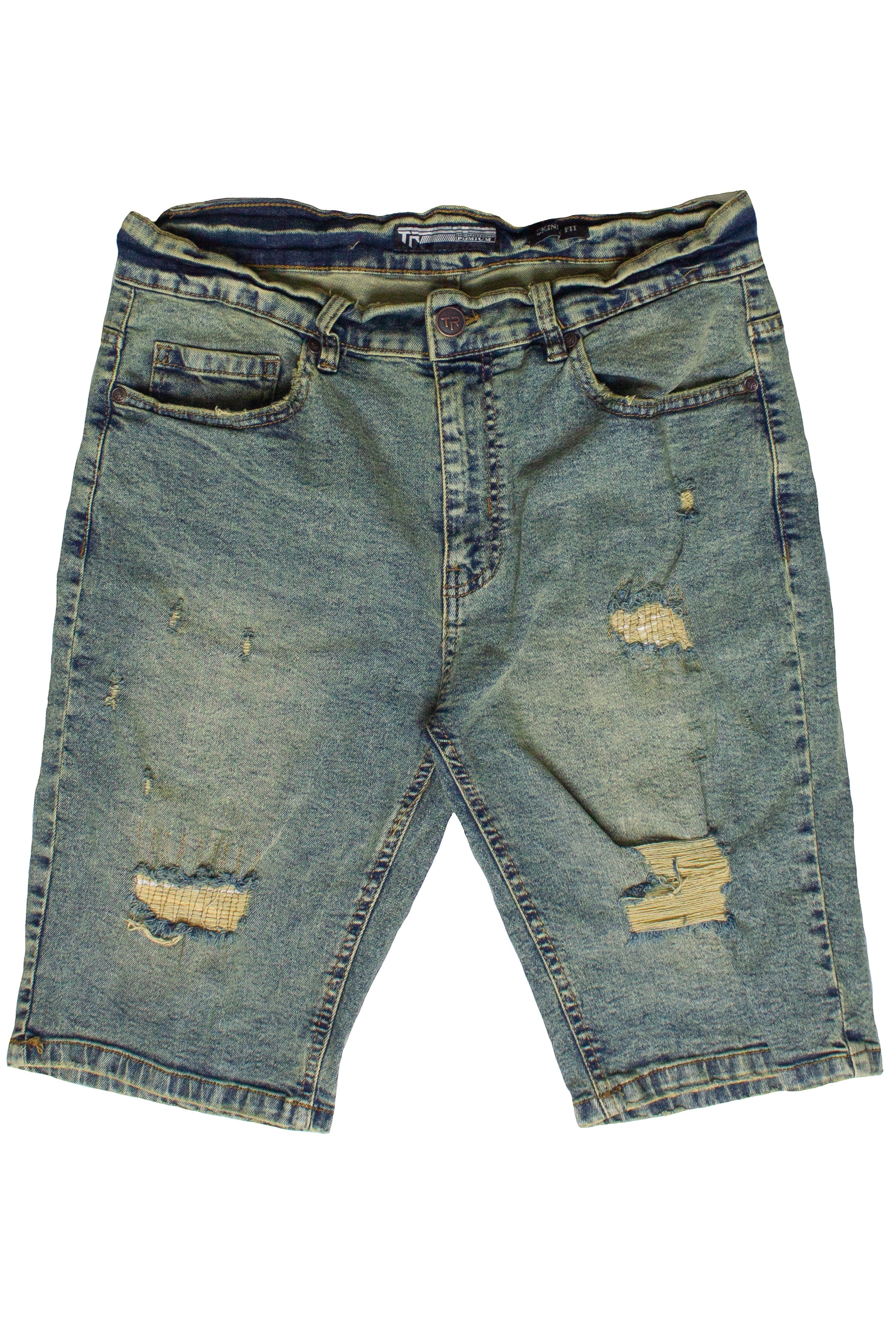 Distressed Grunge Wash Jorts