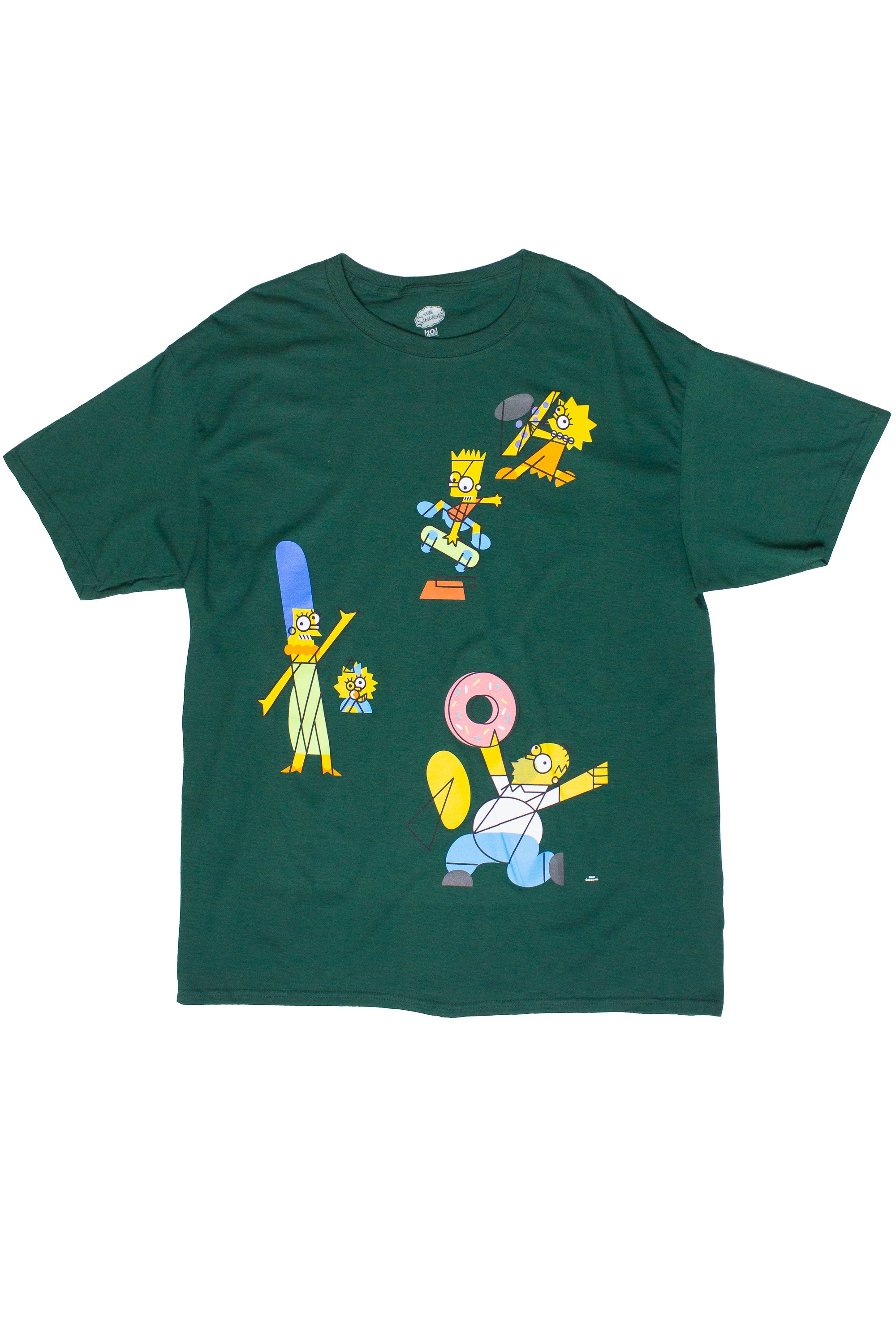 Abstract Simpsons Graphic T-Shirt