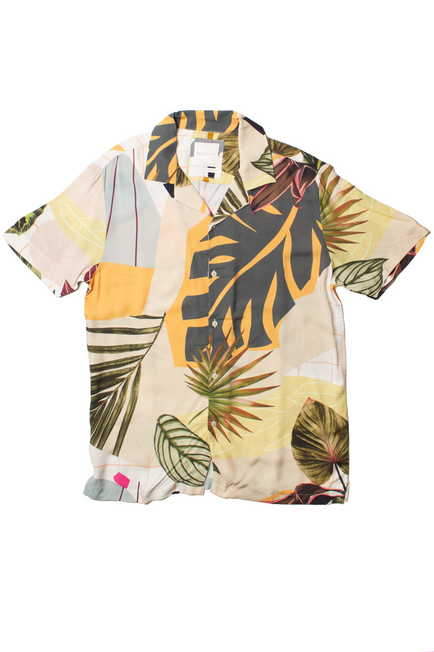 Tropical Greenery Button Up Shirt