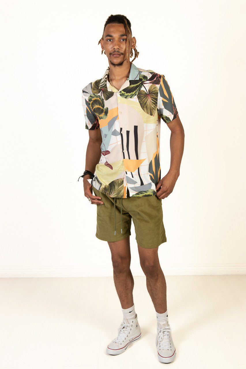 Tropical Greenery Button Up Shirt