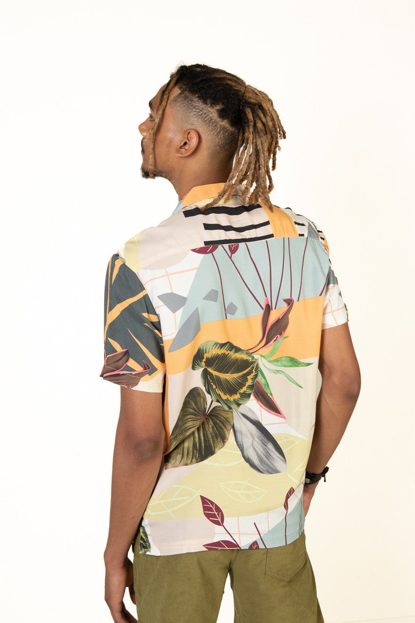 Tropical Greenery Button Up Shirt
