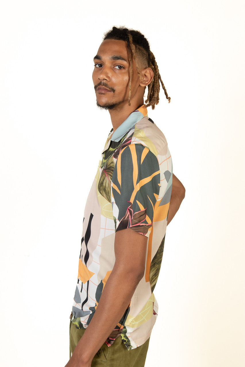 Tropical Greenery Button Up Shirt