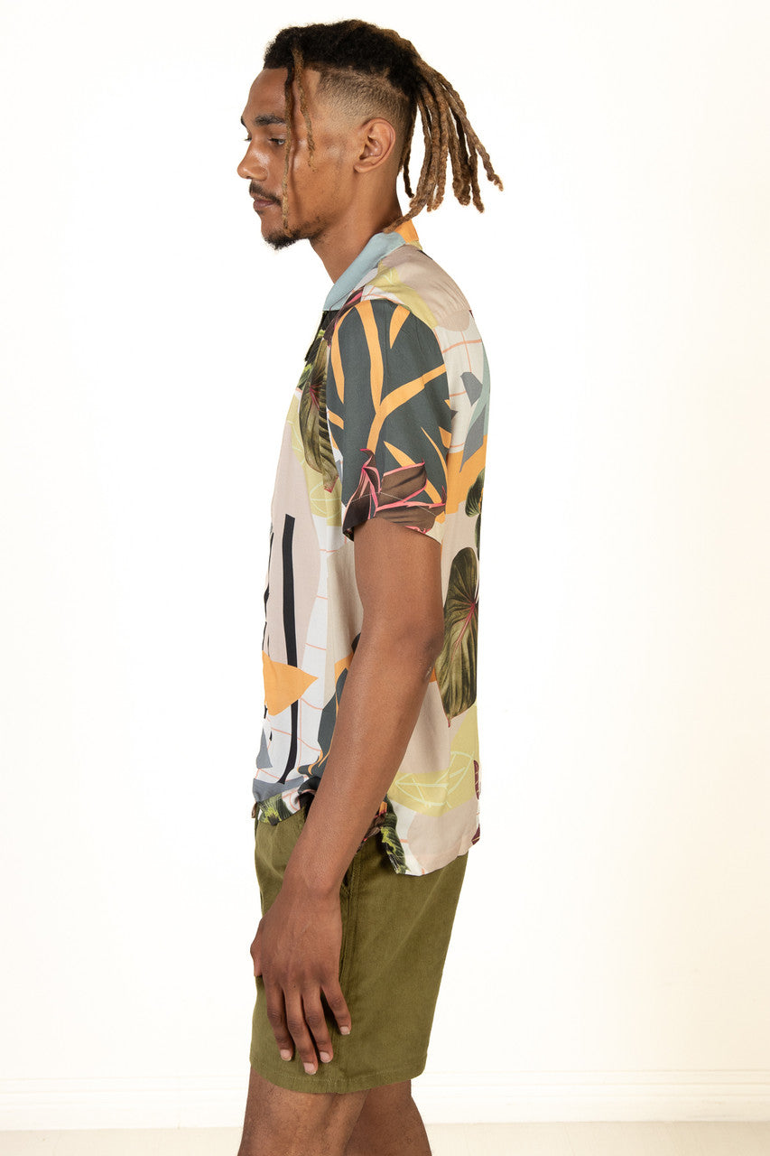 Tropical Greenery Button Up Shirt
