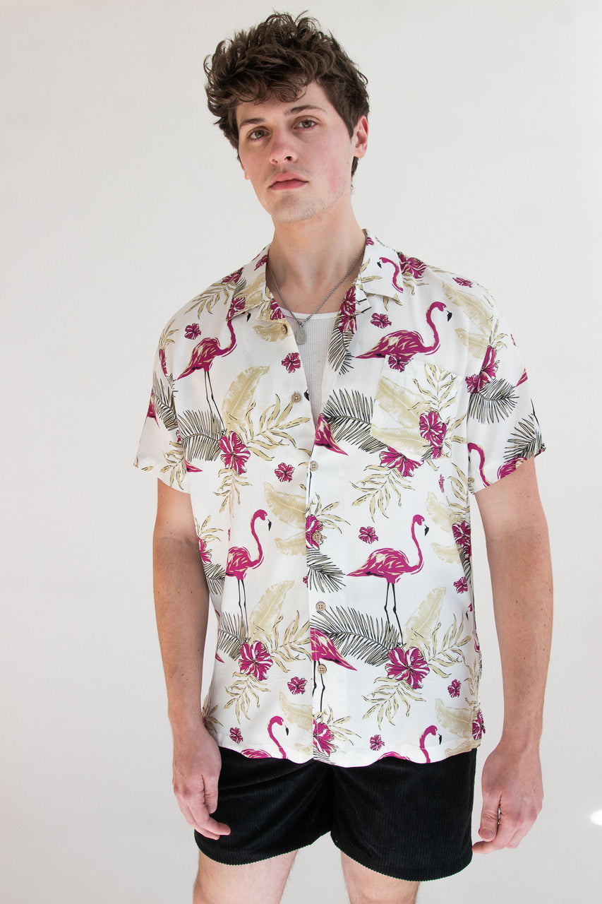 Tropical Flamingo Hawaiian Shirt