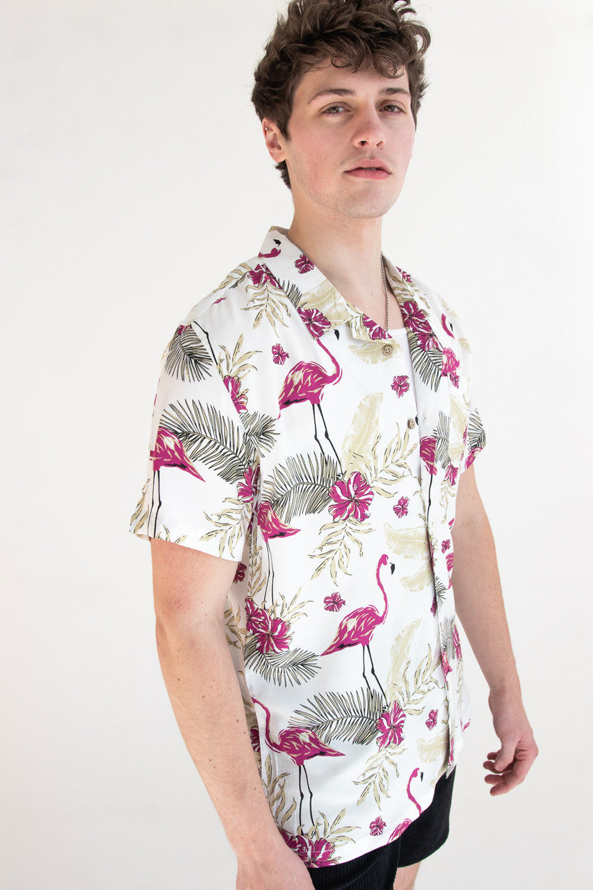 Tropical Flamingo Hawaiian Shirt