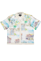 Greek Isles Woven Button Up Shirt