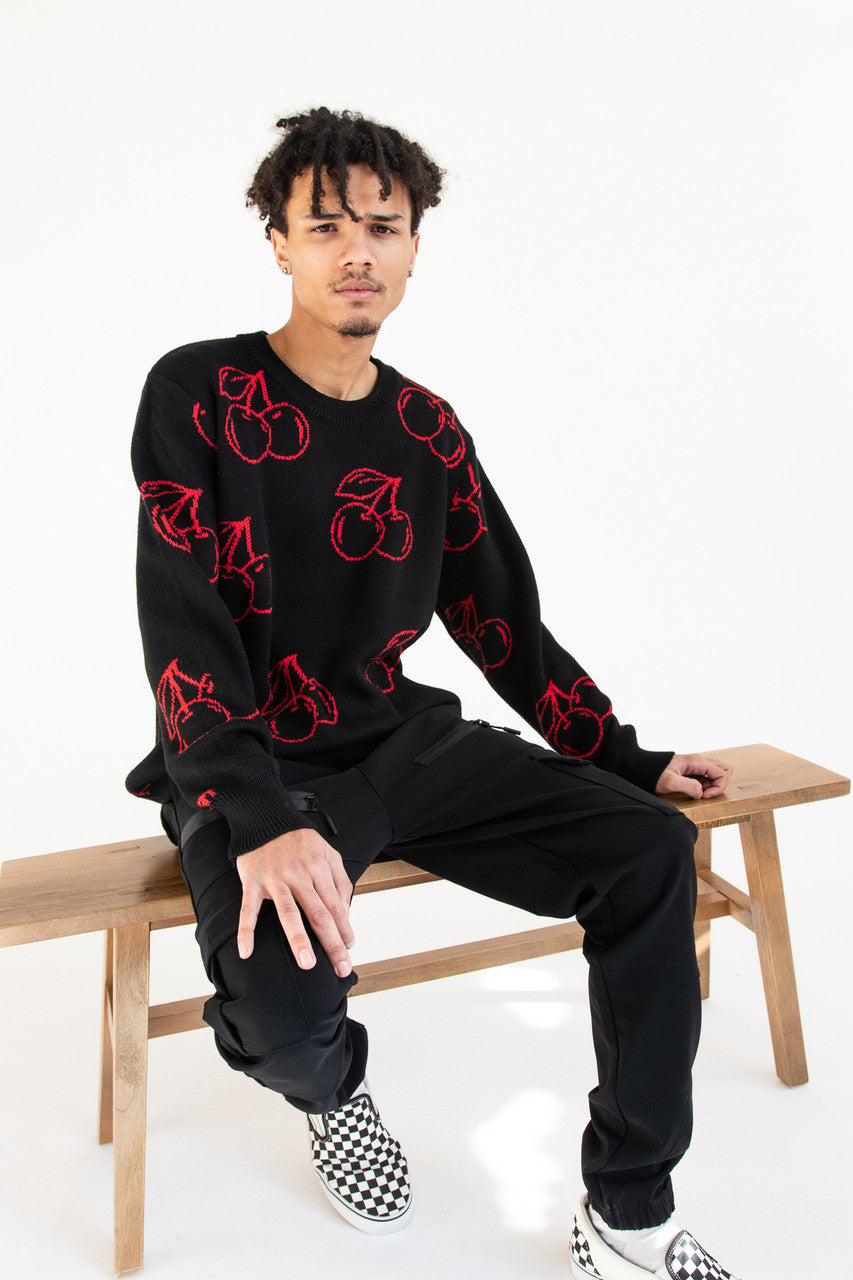 Cherry Outline Sweater – Ragstock