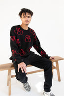 Cherry Outline Sweater L