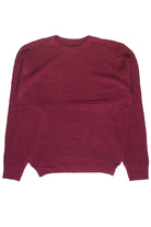 Shaker Knit Sweater - Burgundy