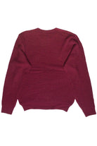 Shaker Knit Sweater - Burgundy