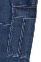 Contrast Stitch Cargo Jeans