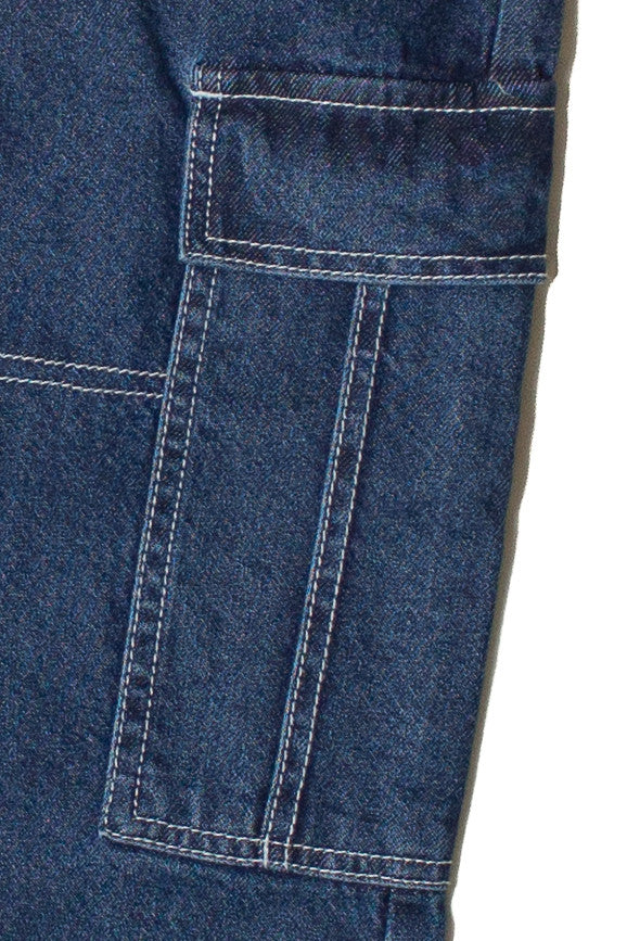 Contrast Stitch Cargo Jeans