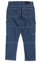 Contrast Stitch Cargo Jeans