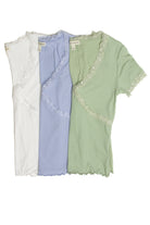 Sage Green Lace Trim Tee