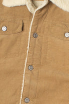 Corduroy Sherpa Lined Trucker Jacket